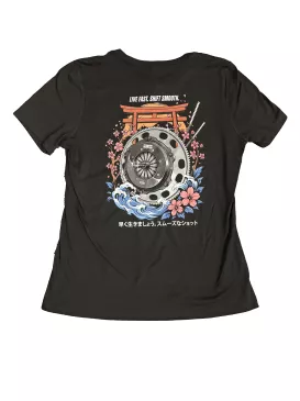 Competition Clutch - Live Fast, Shift Smooth Ladies T-Shirt